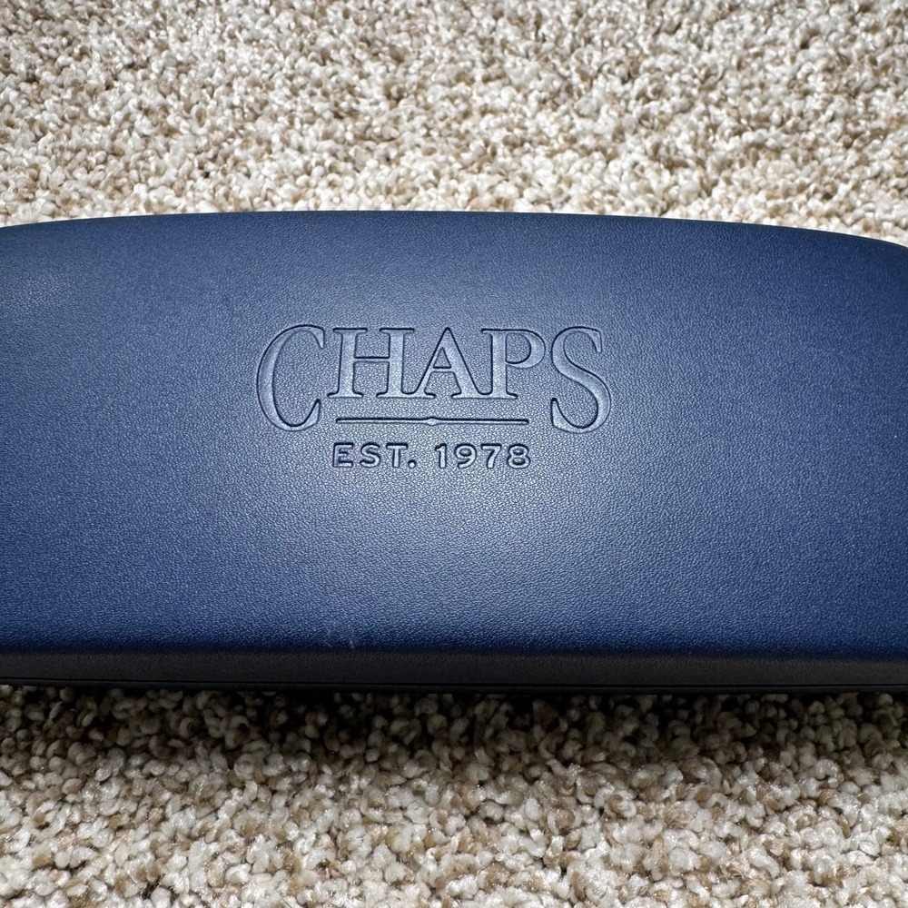 Chaps Est 1978 Eyeglass Sunglass Navy‎ Classic Logo Case